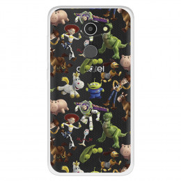 Funda para Alcatel A3 Oficial de Disney Muñecos Toy Story Siluetas - Toy Story