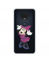 Funda para Motorola Moto G7 Plus Oficial de Disney Minnie Rosa - Clásicos Disney