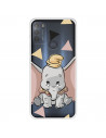 Funda para Motorola Moto G50 5G Oficial de Disney Dumbo Silueta Transparente - Dumbo