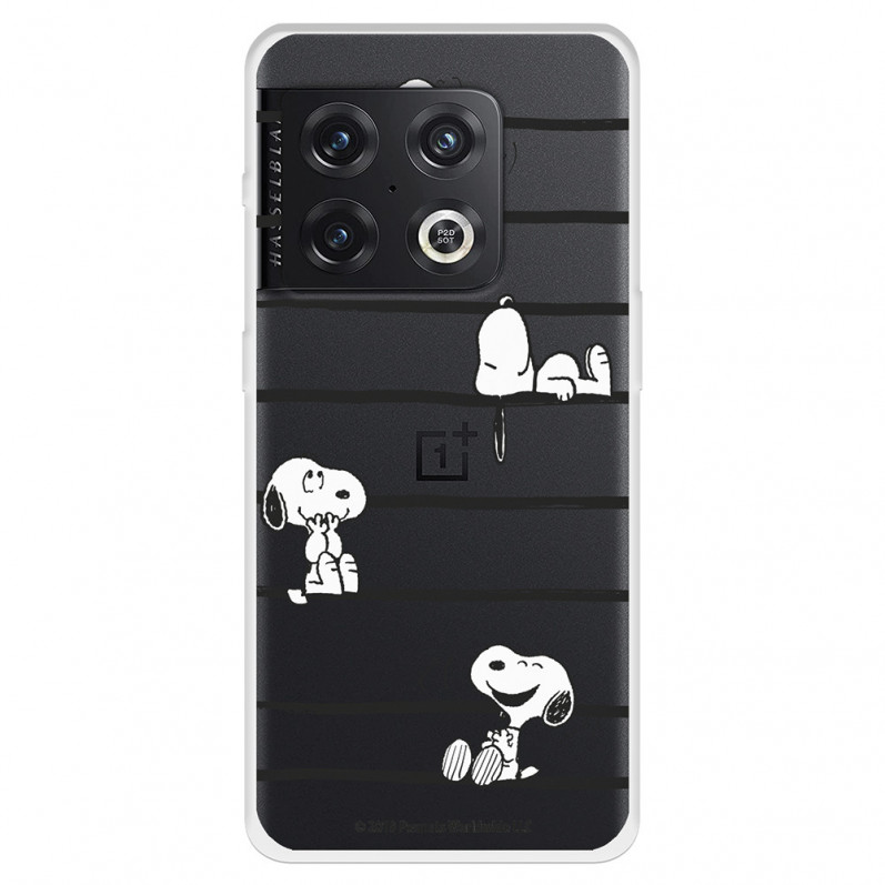 Funda para OnePlus 10 Pro Oficial de Peanuts Snoopy rayas - Snoopy