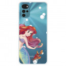 Funda para Motorola Moto G22 Oficial de Disney Ariel y Sebastián Burbujas - La Sirenita