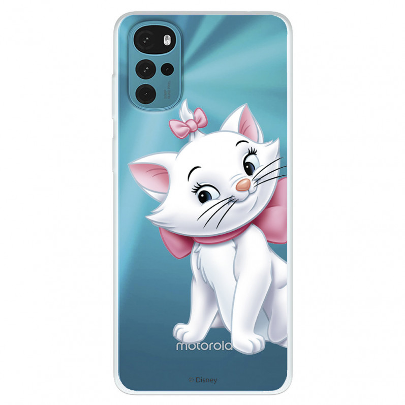 Funda para Motorola Moto G22 Oficial de Disney Marie Silueta - Los Aristogatos