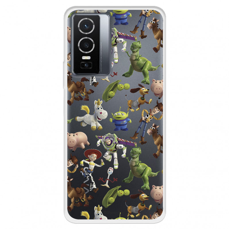 Funda para Vivo Y76 5G Oficial de Disney Muñecos Toy Story Siluetas - Toy Story