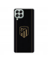 Funda para Samsung Galaxy M33 5G del Atlético de Madrid Escudo Dorado Fondo Negro  - Licencia Oficial Atlético de Madrid