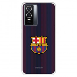 Funda para Vivo Y76 5G del FC Barcelona Rayas Blaugrana  - Licencia Oficial FC Barcelona