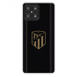 Funda para Huawei Honor X8 del Atlético de Madrid Escudo Dorado Fondo Negro  - Licencia Oficial Atlético de Madrid