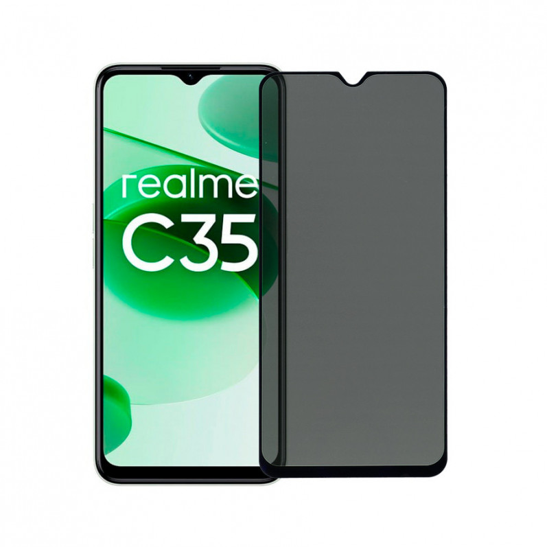 Antispyware Full Tempered Glass for Realme C35