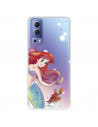 Case for Vivo Y52 5G Official Disney Ariel and Sebastian Bubbles - The Little Mermaid