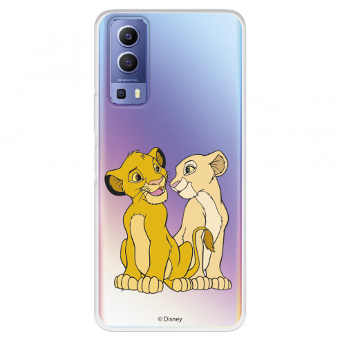 Case for Vivo Y52 5G Official Disney Simba and Nala Silhouette - The Lion King