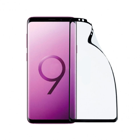 Shatterproof Full Black Tempered Glass for Samsung Galaxy S9 Plus