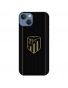 Funda para IPhone 14 Max del Atlético de Madrid Escudo Dorado Fondo Negro  - Licencia Oficial Atlético de Madrid