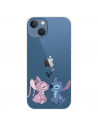 Funda para IPhone 14 Max Oficial de Disney Angel & Stitch Beso - Lilo & Stitch