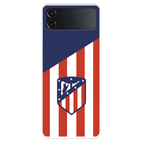 Funda para Samsung Galaxy Z Flip4 del Atlético de Madrid Escudo Fondo Atletico  - Licencia Oficial Atlético de Madrid