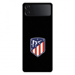 Funda para Samsung Galaxy Z Flip4 del Atlético de Madrid Escudo Fondo Negro  - Licencia Oficial Atlético de Madrid