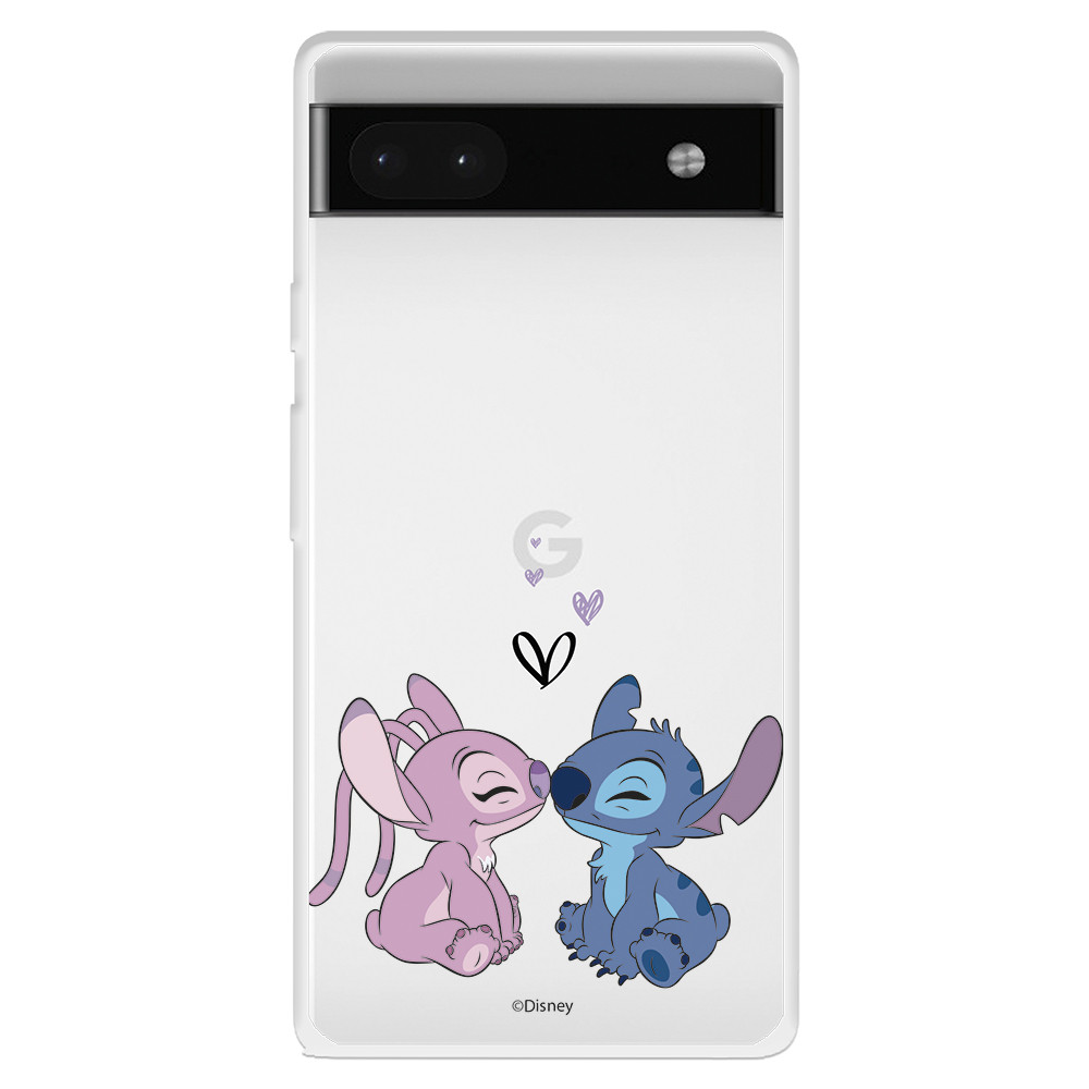 Funda para Oppo A94 5G Oficial de Disney Angel & Stitch Beso - Lilo & Stitch