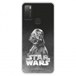 Funda para TCL 20Y Oficial de Star Wars Darth Vader Fondo negro - Star Wars