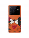 Funda para Vivo X80 Pro Oficial de Disney Mickey y Minnie Beso - Clásicos Disney