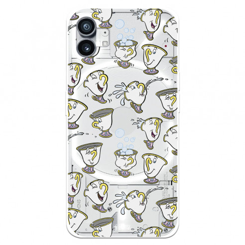 Official Disney Zip Silhouettes Nothing Phone 1 Case - Beauty and the Beast