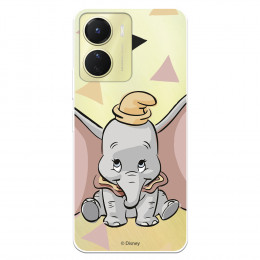 Funda para Vivo Y16 Oficial de Disney Dumbo Silueta Transparente - Dumbo