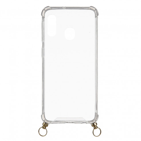 Transparent Cord Silicone Case for Samsung Galaxy A40
