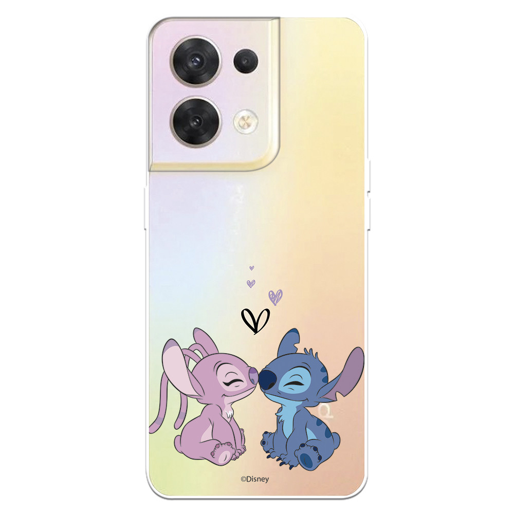 Funda para Huawei P30 Lite Oficial de Disney Angel & Stitch Beso