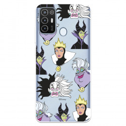 Funda para ZTE Blade A52 Oficial de Disney Villanas Patrón - Villanas Disney