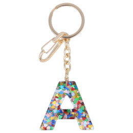 Keychain with Initial Letter