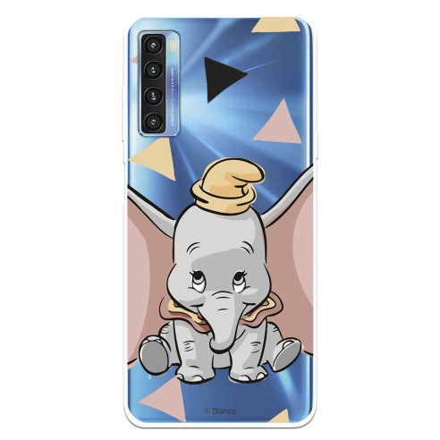 Funda para TCL 20L Oficial de Disney Dumbo Silueta Transparente - Dumbo