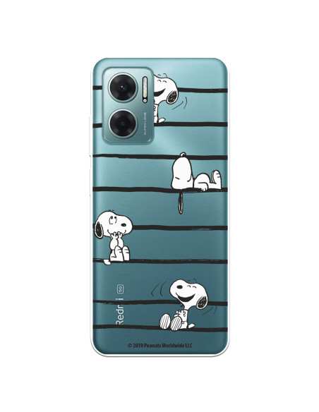 Funda para Xiaomi 13T Oficial de Peanuts Snoopy rayas - Snoopy