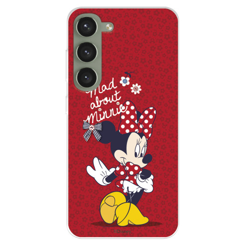 Funda para Samsung Galaxy S23+ Oficial de Disney Minnie Mad About - Clásicos Disney