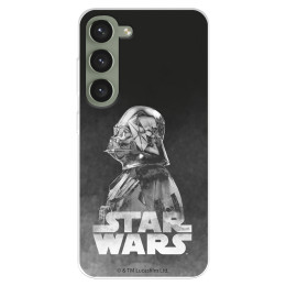 Funda para Samsung Galaxy S23+ Oficial de Star Wars Darth Vader Fondo negro - Star Wars