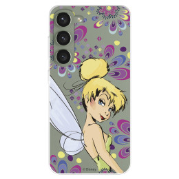 Funda para Samsung Galaxy S23+ Oficial de Disney Campanilla Flores - Peter Pan