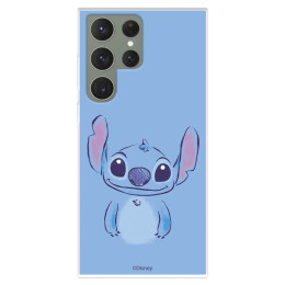 Funda para Samsung Galaxy S23 Ultra Oficial de Disney Stitch Azul - Lilo & Stitch
