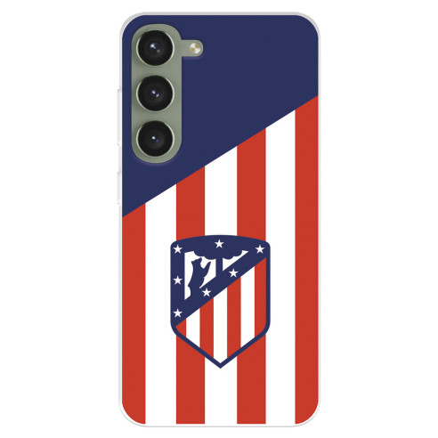 Funda para Samsung Galaxy S23+ del Atlético de Madrid Escudo Fondo Atletico  - Licencia Oficial Atlético de Madrid