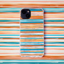 Patterned Drawing Case - Warm Stripes