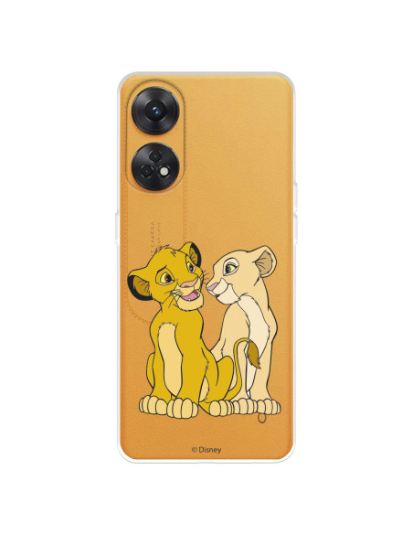 Official Disney Simba and Nala Silhouette Oppo Reno 8T Case - The Lion King