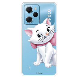 Funda para Xiaomi Poco X5 Pro 5G Oficial de Disney Marie Silueta - Los Aristogatos
