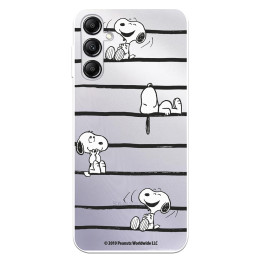 Funda para Samsung Galaxy A14 5G Oficial de Peanuts Snoopy rayas - Snoopy