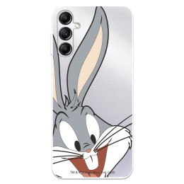 Funda para Samsung Galaxy A14 5G Oficial de Warner Bros Bugs Bunny Silueta Transparente - Looney Tunes