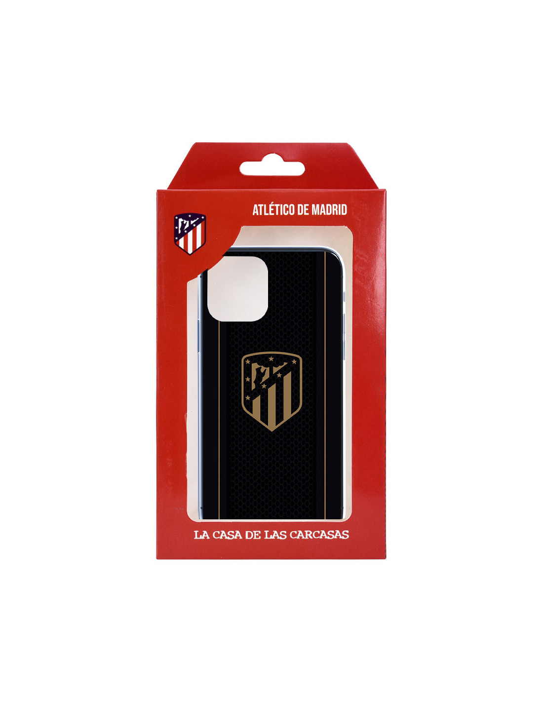 Atlético de Madrid Case for Xiaomi Redmi 12C Gold Shield Black Background -  Official Atlético de Madrid License