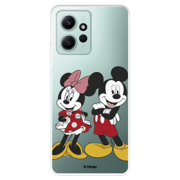 Funda para Xiaomi Redmi Note 12 4G Oficial de Disney Mickey y Minnie Posando - Clásicos Disney