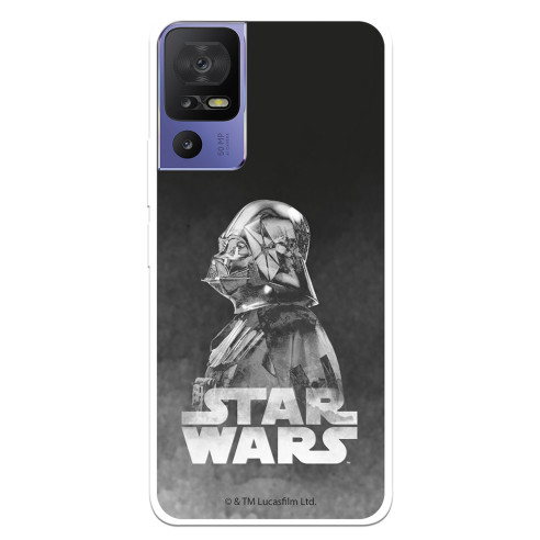 Funda para TCL 40 SE Oficial de Star Wars Darth Vader Fondo negro - Star Wars