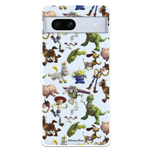 Funda para Google Pixel 7A Oficial de Disney Muñecos Toy Story Siluetas - Toy Story