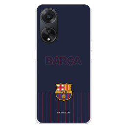 Funda para Oppo A98 5G del FC Barcelona Barsa Fondo Azul  - Licencia Oficial FC Barcelona