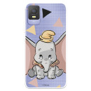 Funda para TCL 403 Oficial de Disney Dumbo Silueta Transparente - Dumbo