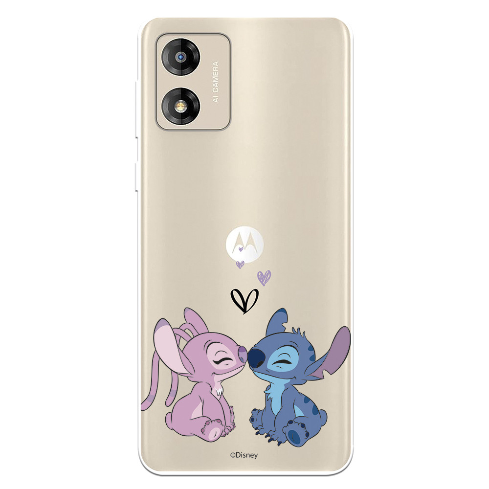 Funda para Samsung Galaxy A52 5G Oficial de Disney Angel & Stitch