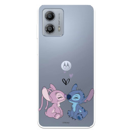 Official Disney Angel & Stitch Kiss Case for Motorola Moto G53 5G - Lilo &  Stitch