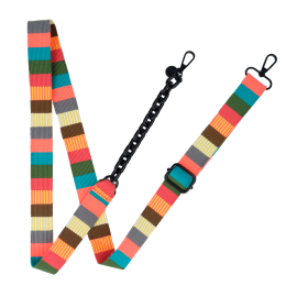 Lanyard with Striped Chain...