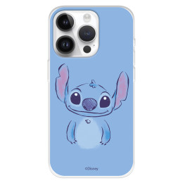 Funda para iPhone 15 Pro Oficial de Disney Stitch Azul - Lilo & Stitch