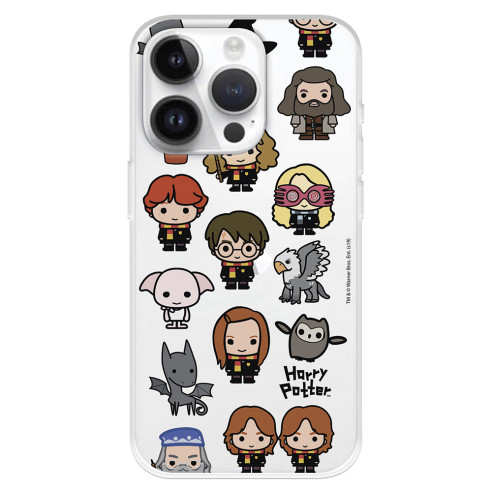 Funda para iPhone 15 Pro Oficial de Harry Potter Personajes Iconos - Harry Potter